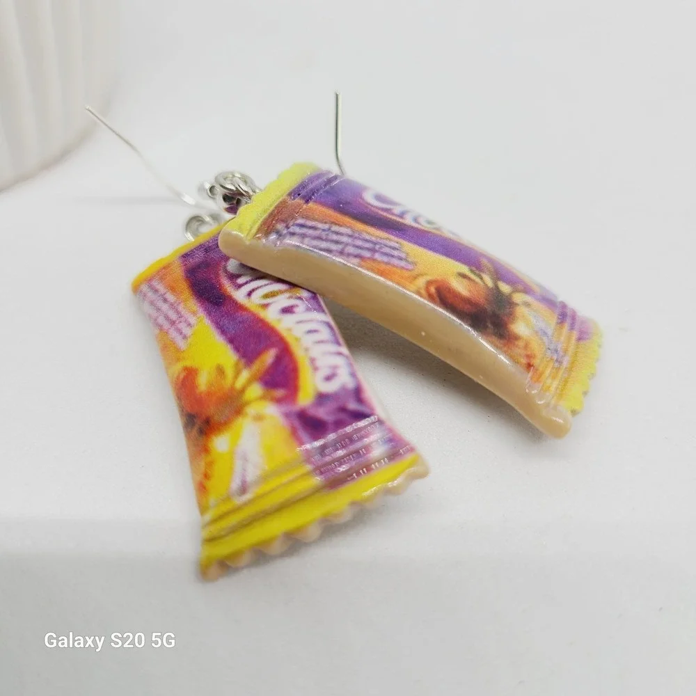 Handmade Snacks Theme Earrings Fun Novelty Food Jewelry Women NEW - Picture 4 of 6